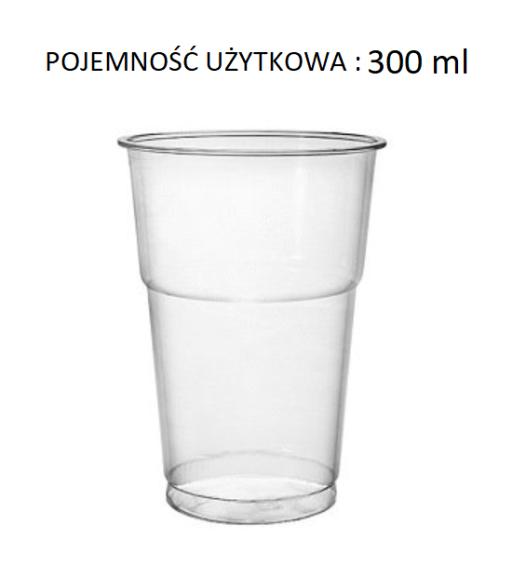 Kubek plastikowy PET SHAKE 300ml śr. 78mm 50szt.