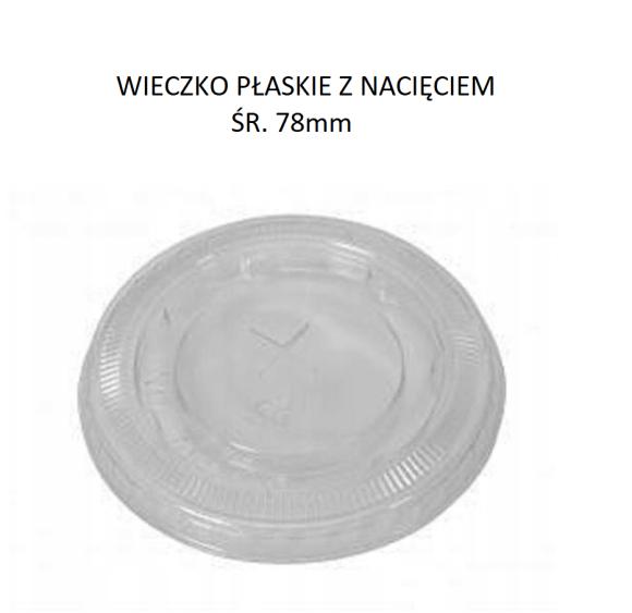 Wieko Shake płaskie z otworem śr.78mm 50szt.