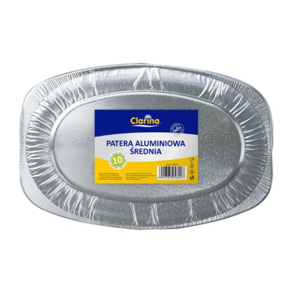 Patera aluminiowa średnia Clarina 10szt