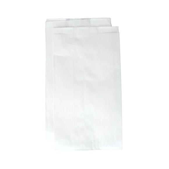 TORBA PAPIEROWA BIAŁA śniadaniowa fałdowa 120x50x220 mm 1000szt 