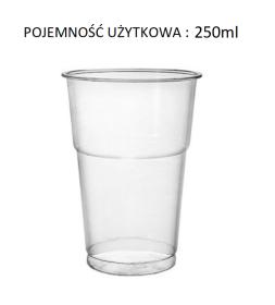 Kubek plastikowy PET SHAKE 250ml śr.78mm 50 szt.