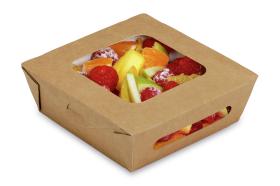 Pudełko papierowe z okienkiem Snacking Box 120x120x40 mm SBH1212K40 50szt.