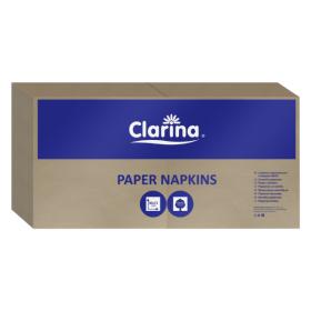 Serwetka gastronomiczna latte Clarina (5860) 33x33cm 1warstwowa składana 1/4 400szt.